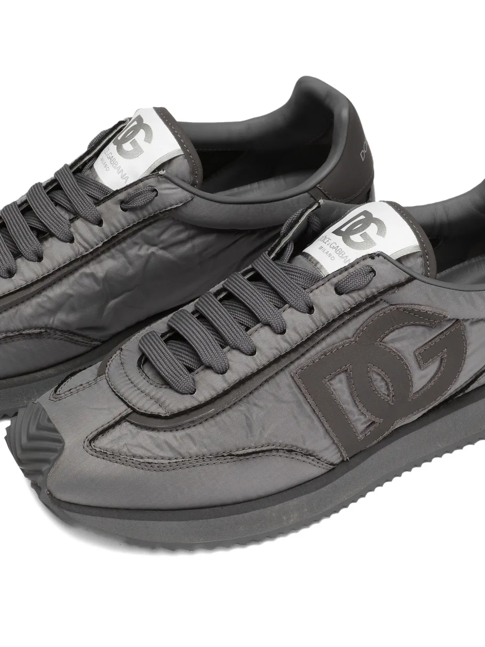 Dolce & Gabbana logo-patch panelled sneakers Grey