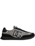 Dolce & Gabbana logo-patch panelled sneakers - Black