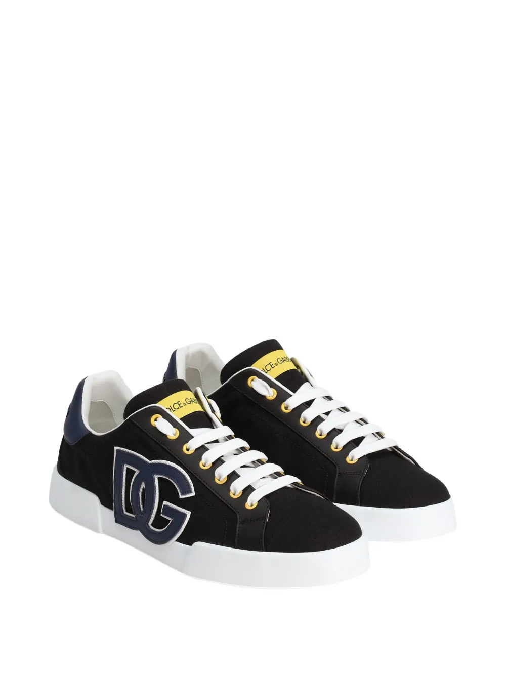 Dolce & Gabbana Portofino logo-embellished low-top sneakers Black