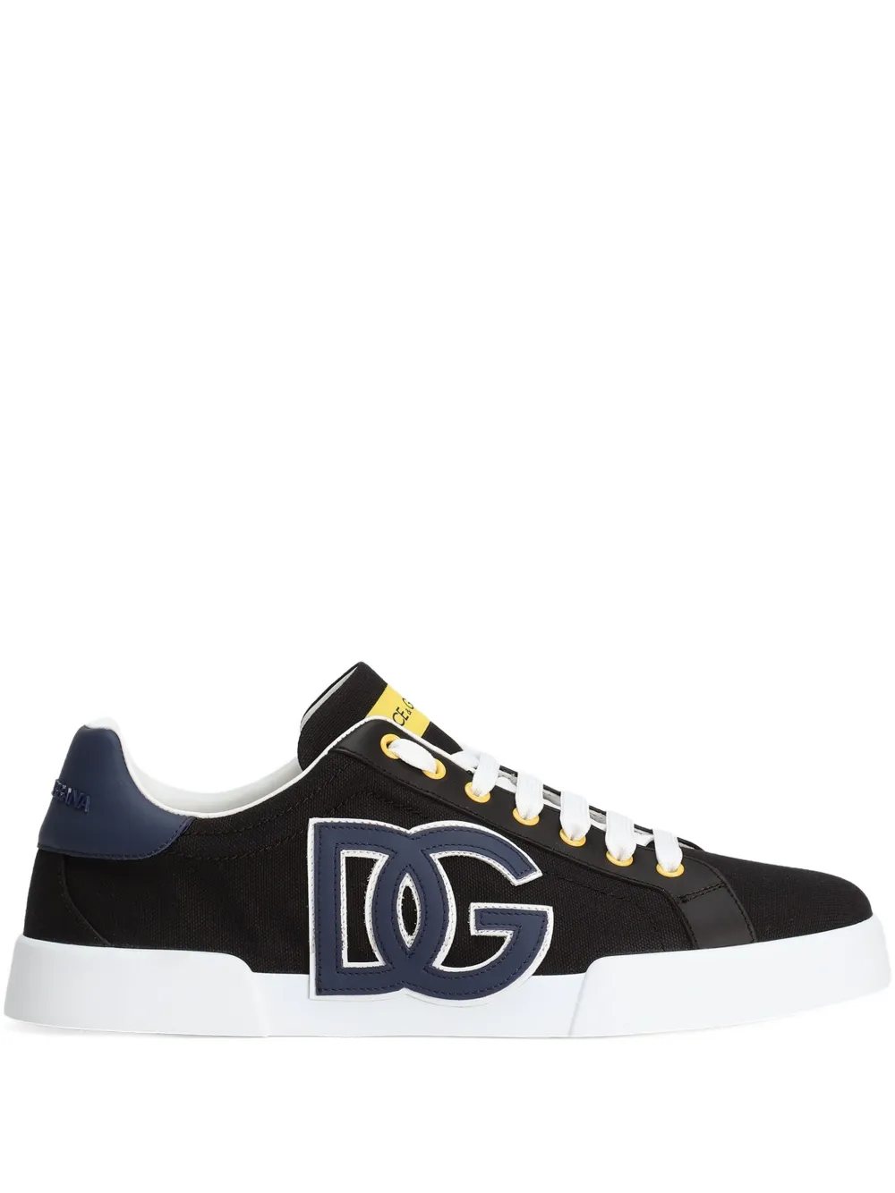 Dolce & Gabbana Portofino logo-embellished low-top sneakers Black