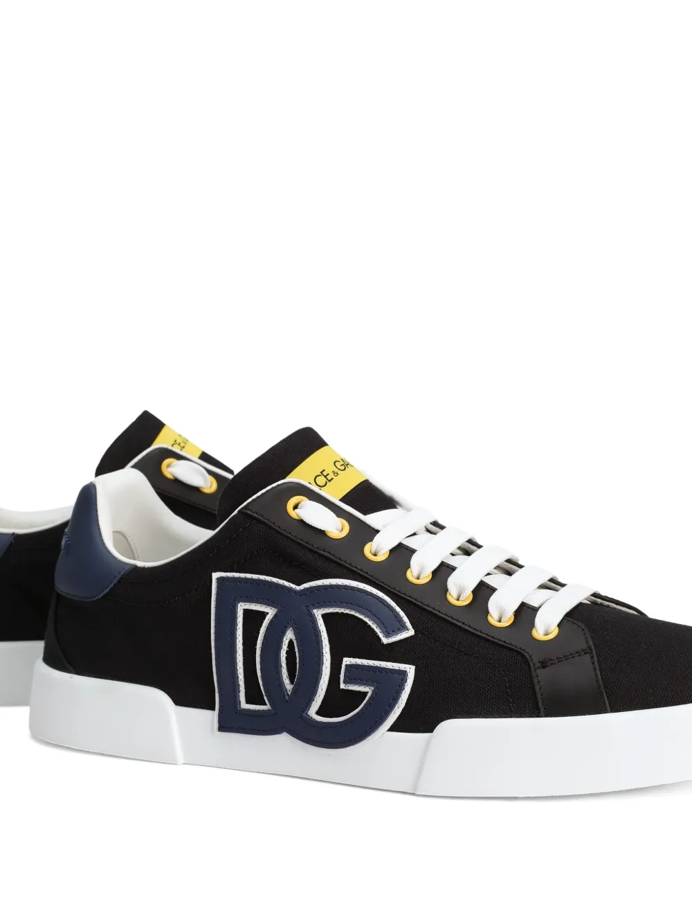 Dolce & Gabbana Portofino logo-embellished low-top sneakers Black