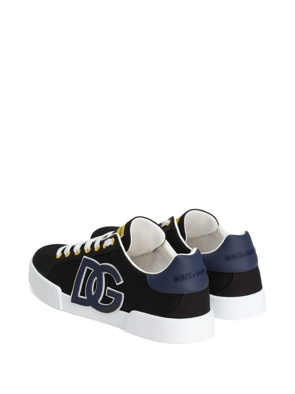 Dolce & Gabbana Portofino logo-embellished low-top sneakers Black
