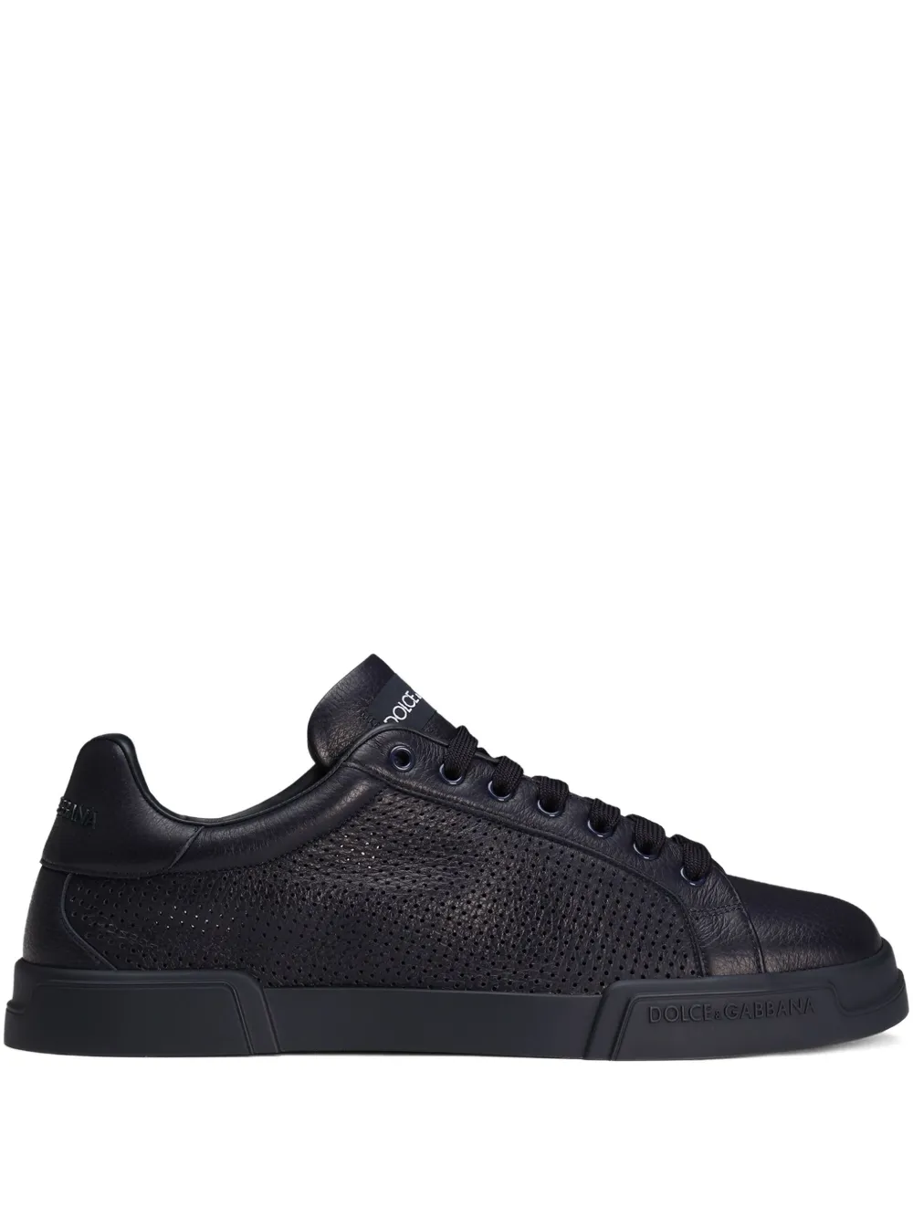 Dolce & Gabbana perforated leather sneakers | Blue | Image 1