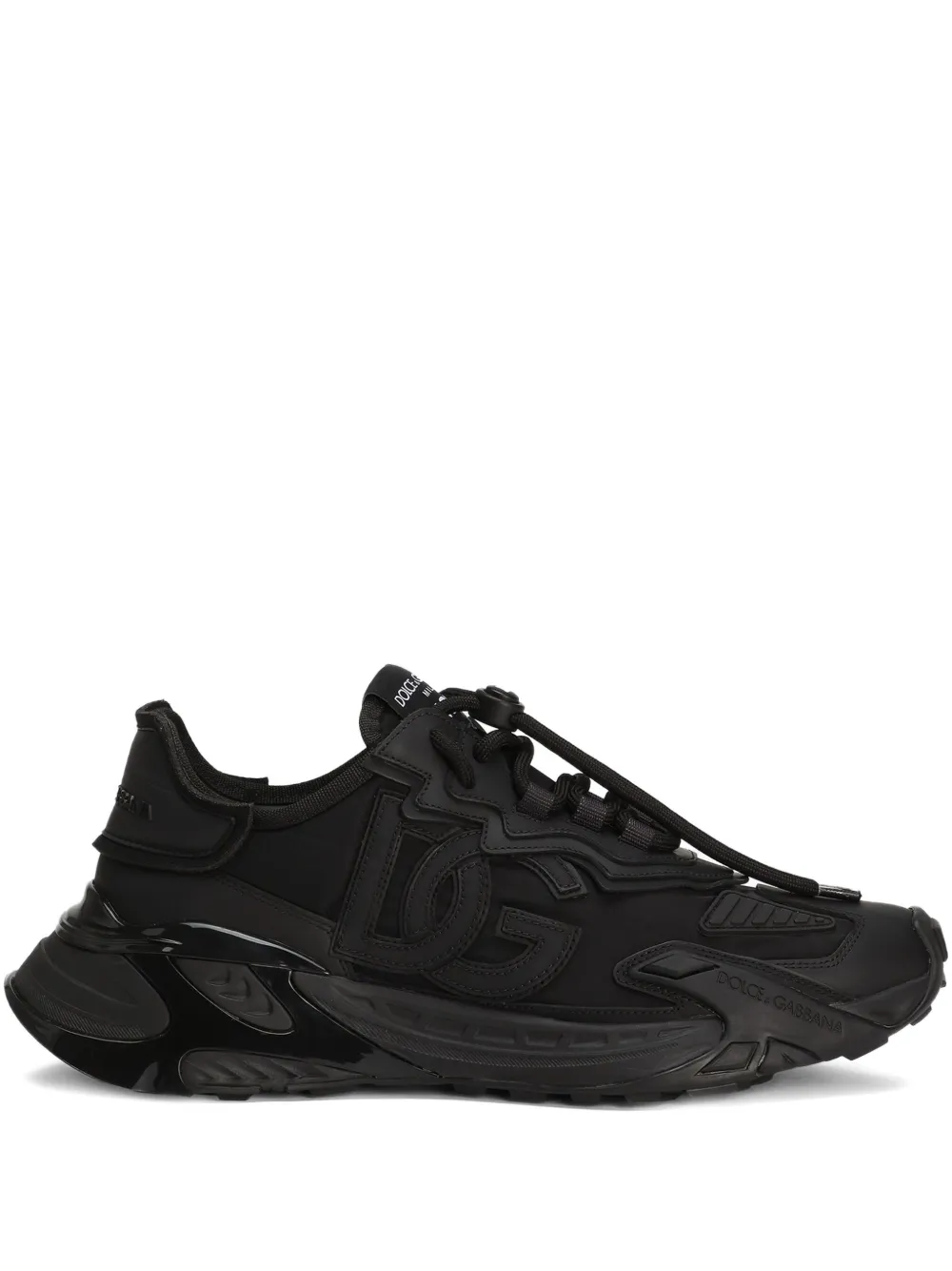 Dolce & Gabbana logo-patch panelled sneakers | Black | Image 1