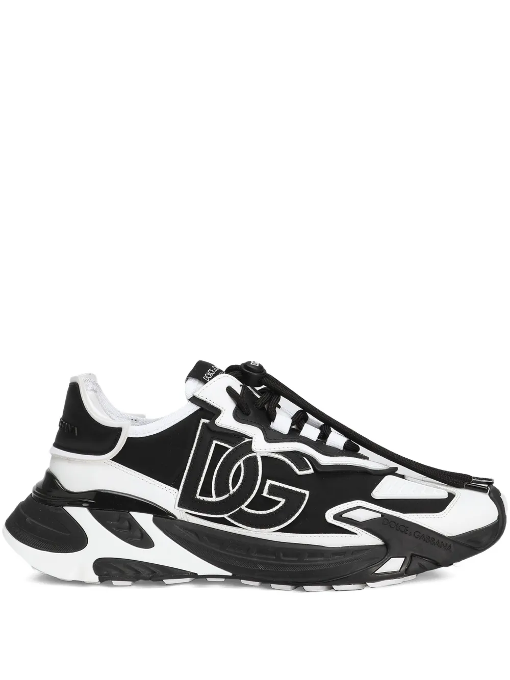 Dolce & Gabbana logo-embroidered chunky sneakers | Black | Image 1