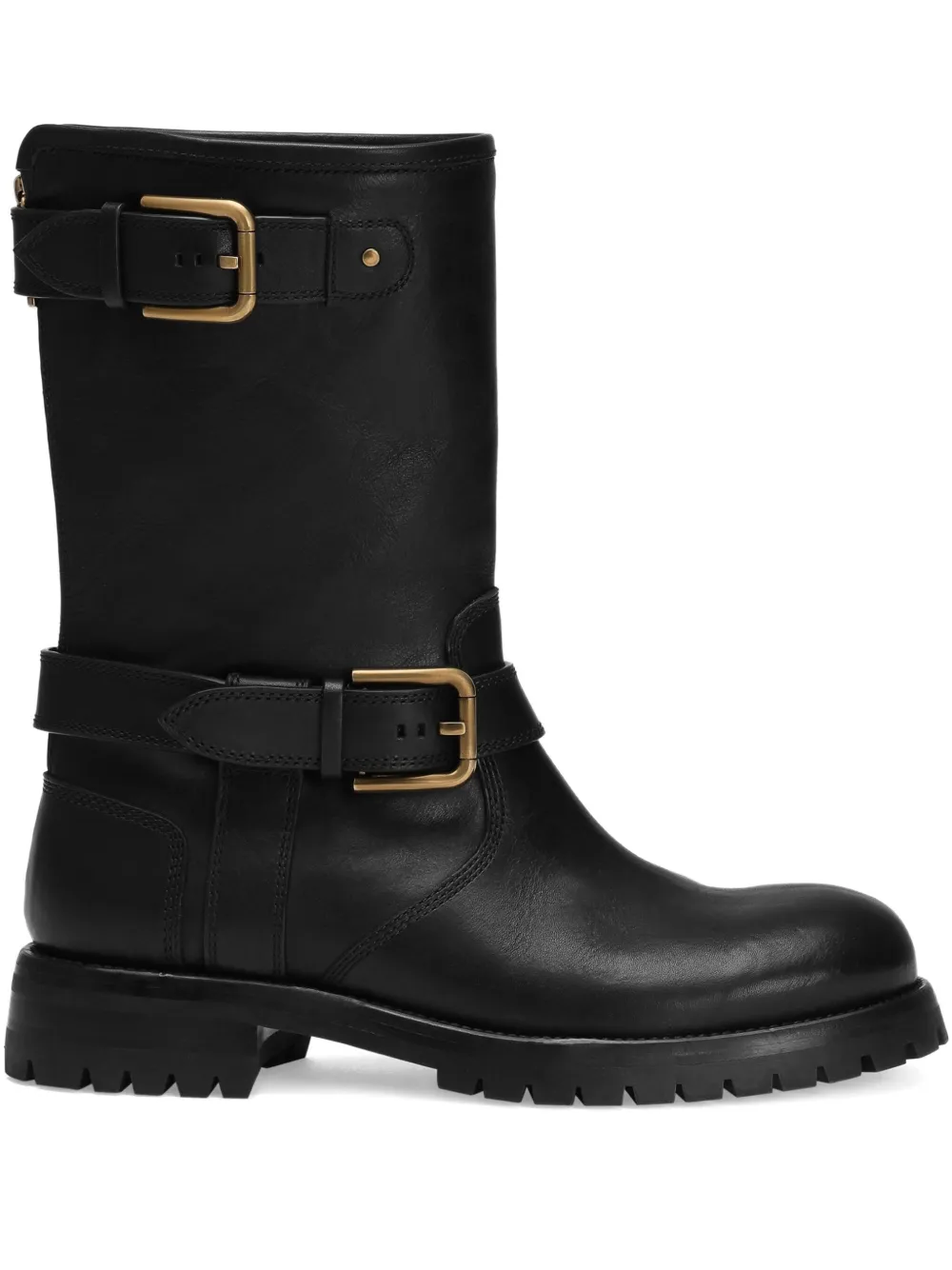Dolce 
Gabbana buckle-detail knee-high boots Black