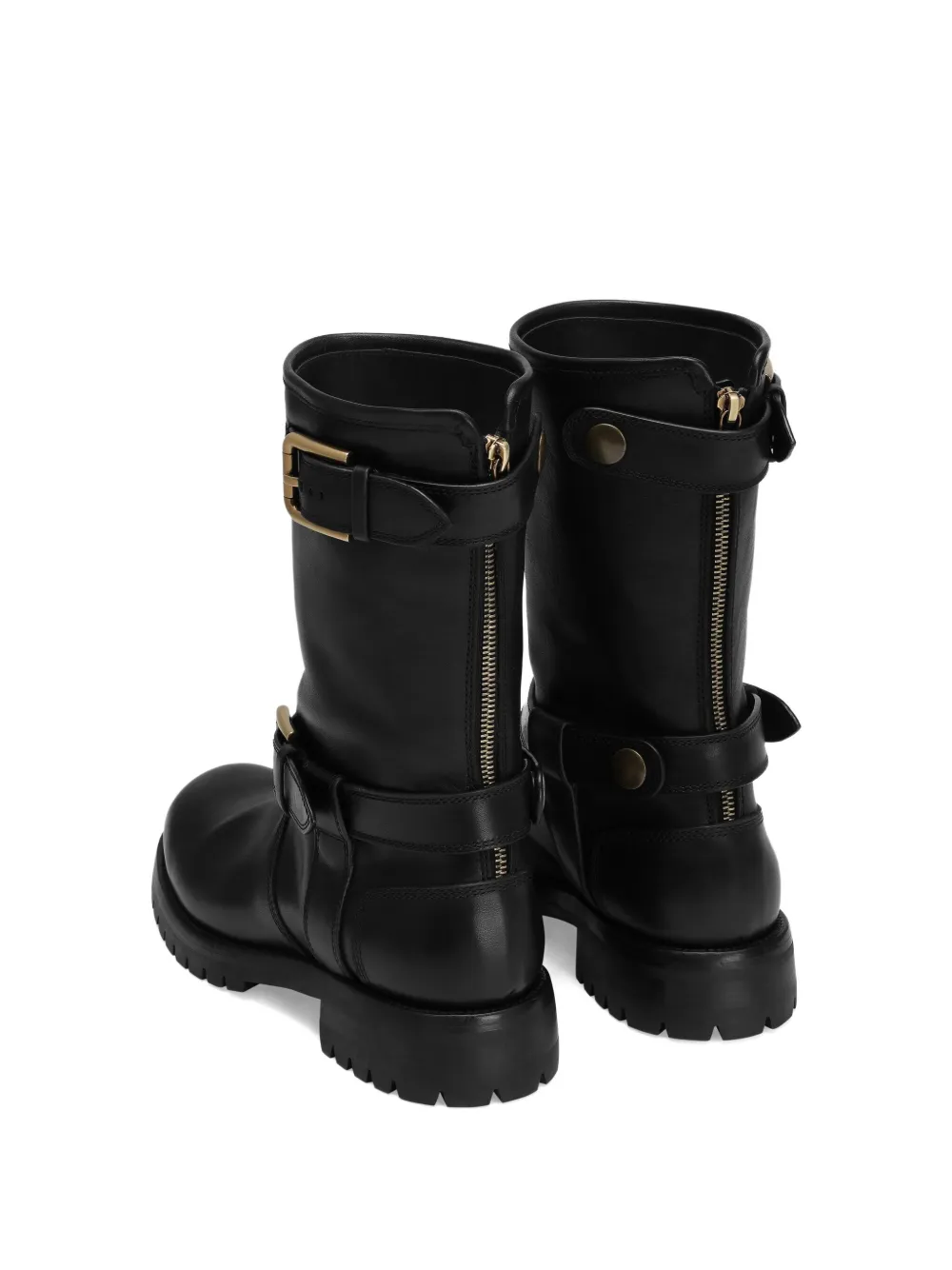 Dolce 
Gabbana buckle-detail knee-high boots Black