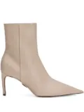 Dolce & Gabbana 75mm pointed-toe zip boots - Neutrals