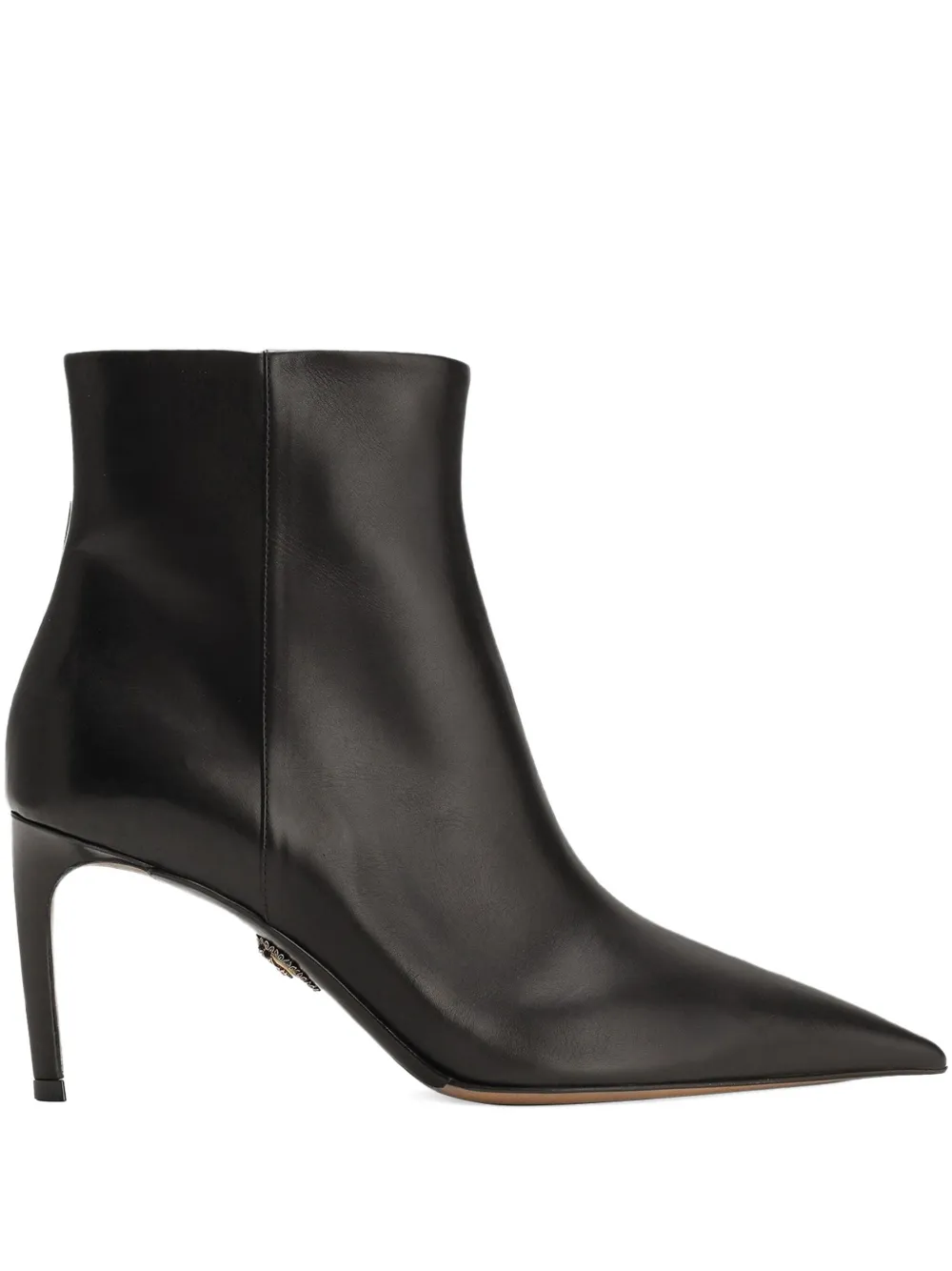 Dolce & Gabbana 75mm Devotion Pointed-toe Ankle Boots In Black