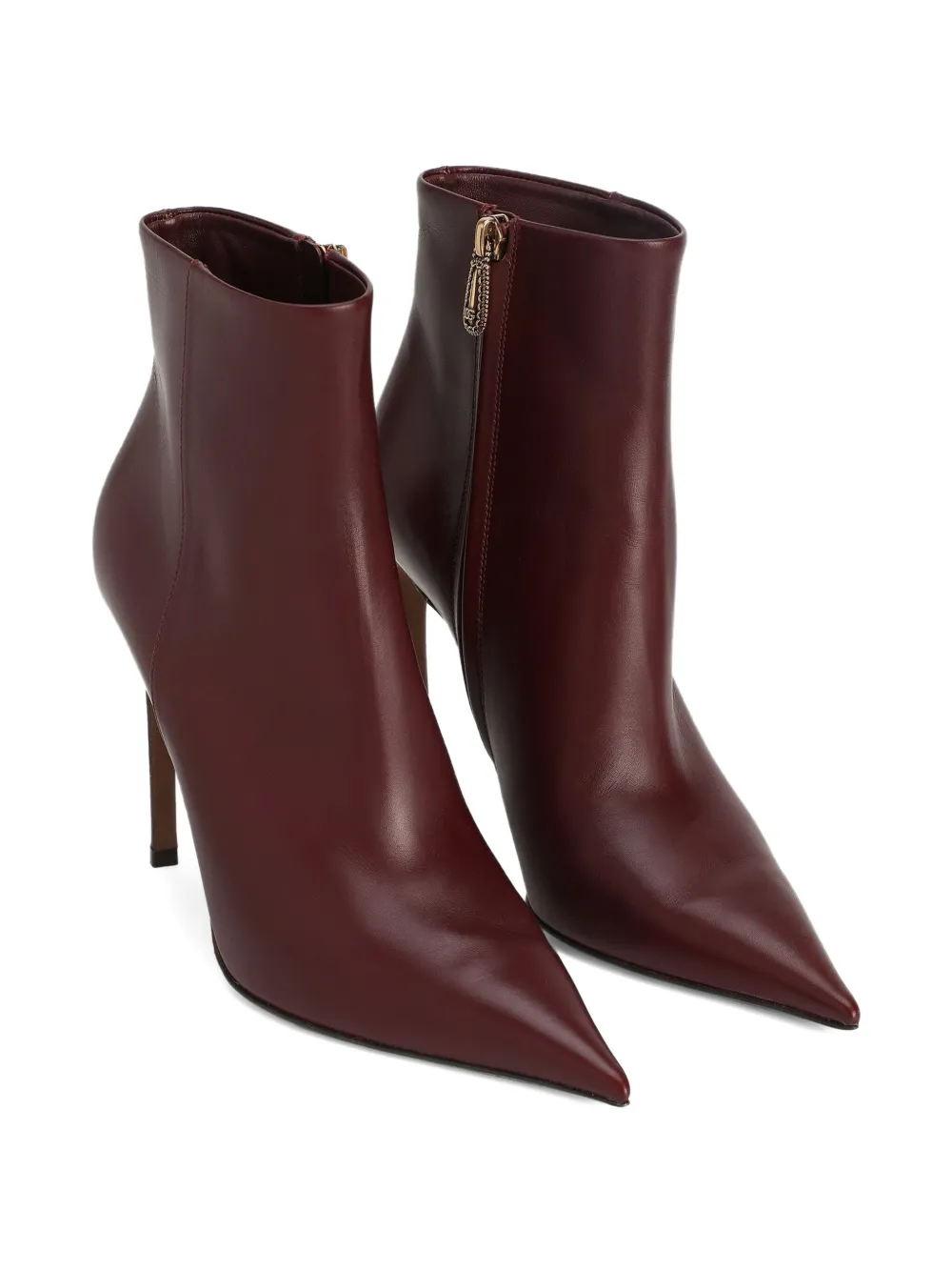 Dolce & Gabbana 105 mm Devotion enkellaarzen met puntige neus Rood