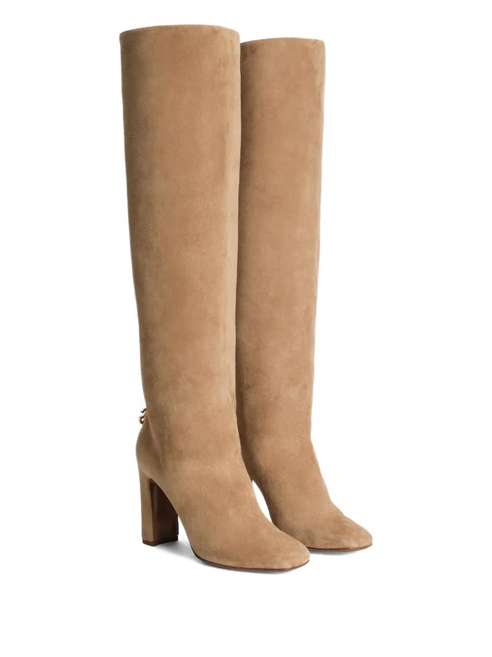 Dolce & Gabbana 90mm block-heel boots Neutrals