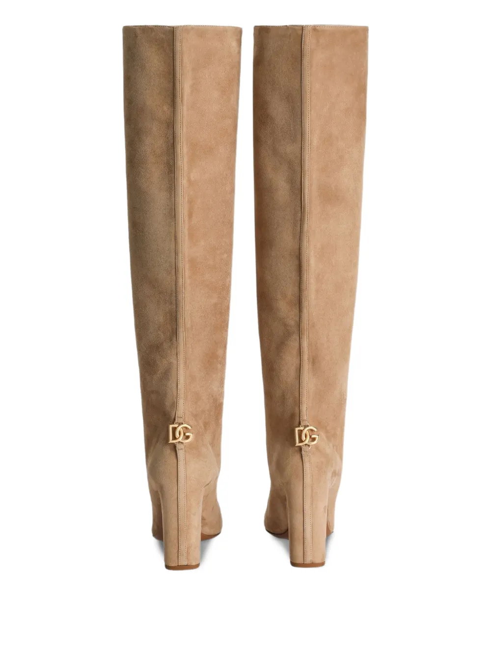 Dolce & Gabbana 90mm block-heel boots Neutrals