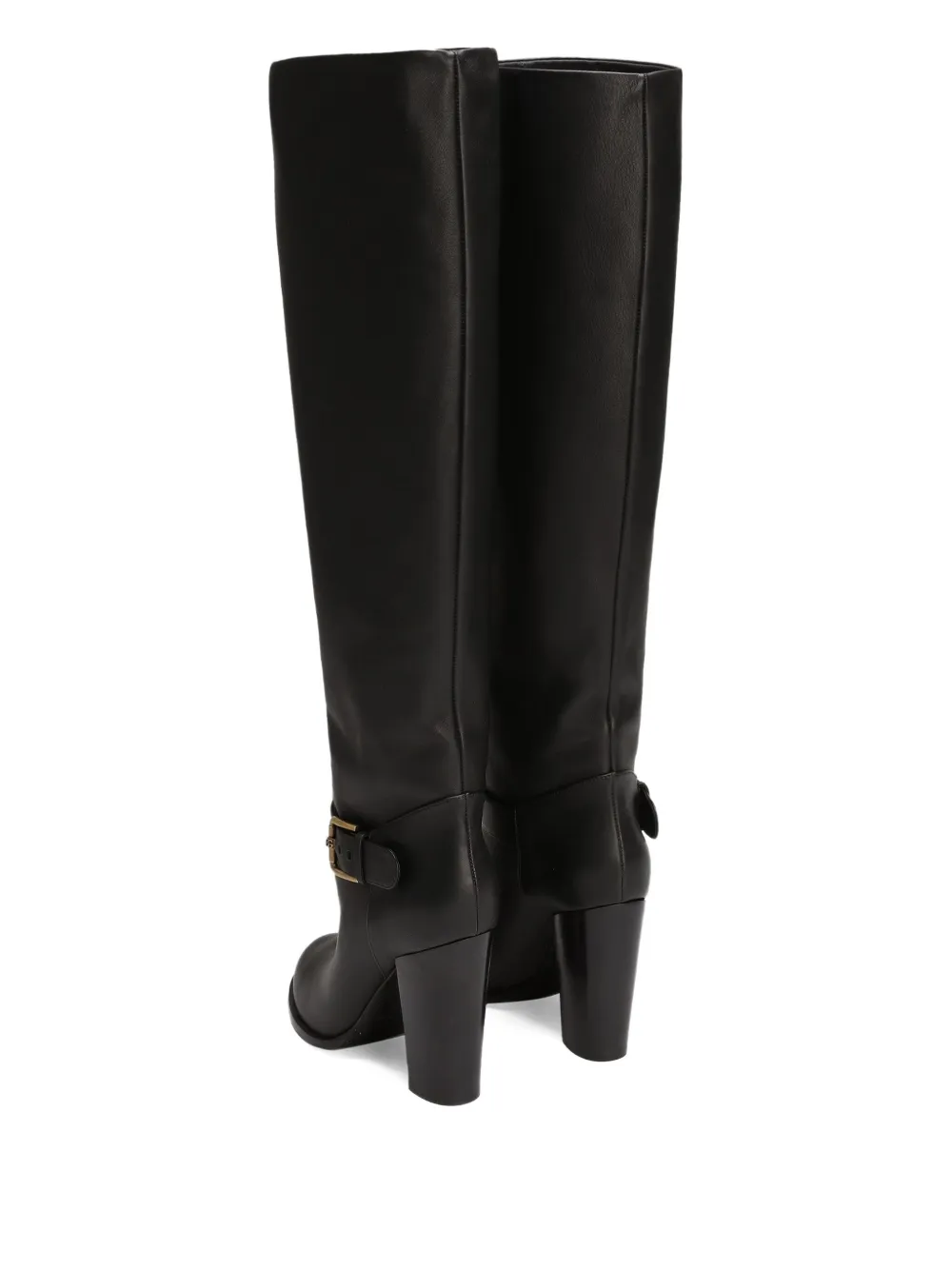 Dolce & Gabbana leather knee-high boots Black