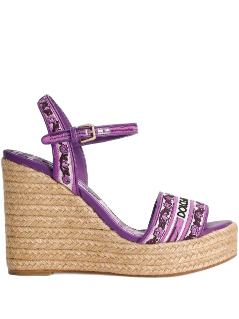 Dolce & Gabbana sandalias con estampado Mayólica y tacón de 90mm