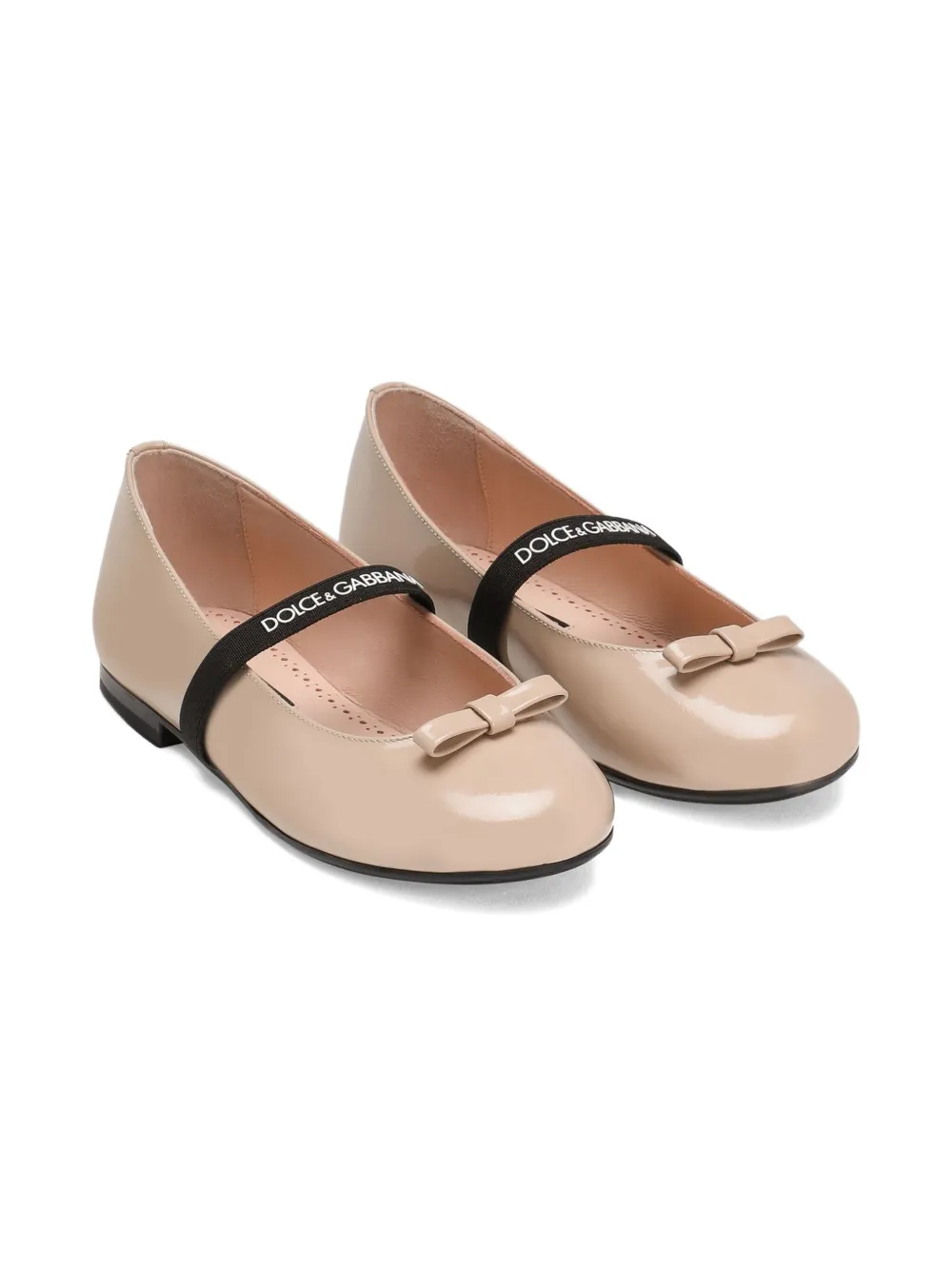 Dolce & Gabbana Kids Ballerine con fiocco - Rosa