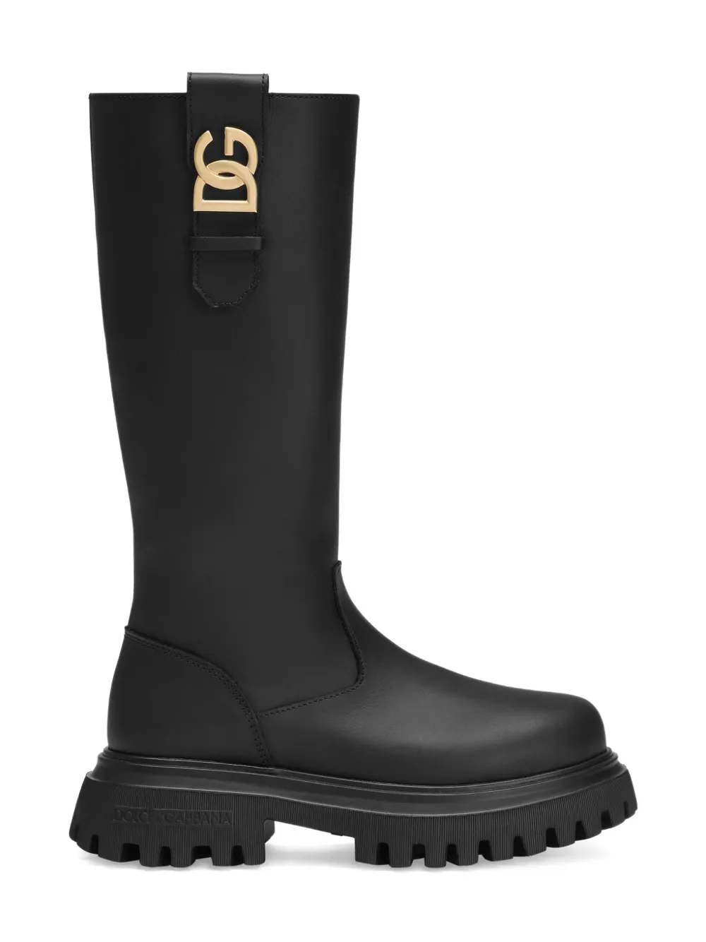 Dolce & Gabbana Kids logo-plaque boots | Girls Shoes | Image 2