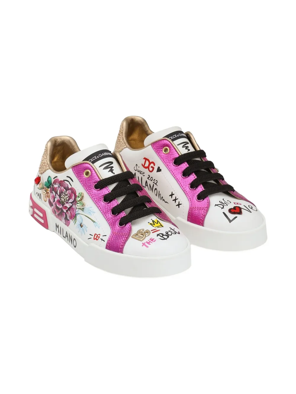 Dolce & Gabbana Kids Portofino sneakers White