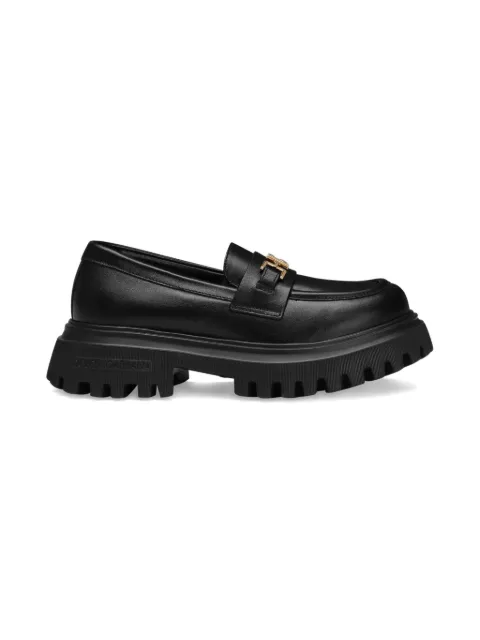 Dolce & Gabbana Kids لوفر جلد بنعل سميك
