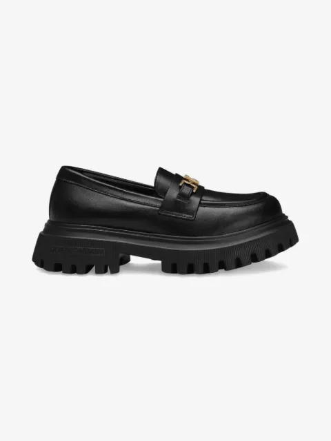 Dolce & Gabbana Kids chunky-sole leather loafers
