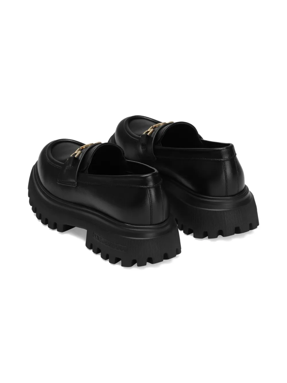 Dolce & Gabbana Kids chunky-sole leather loafers Black