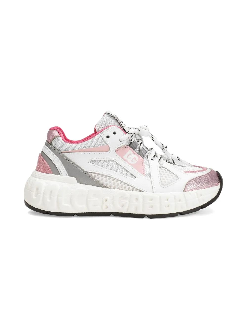 Dolce & Gabbana Kids mesh-panelled chunky sneakers White