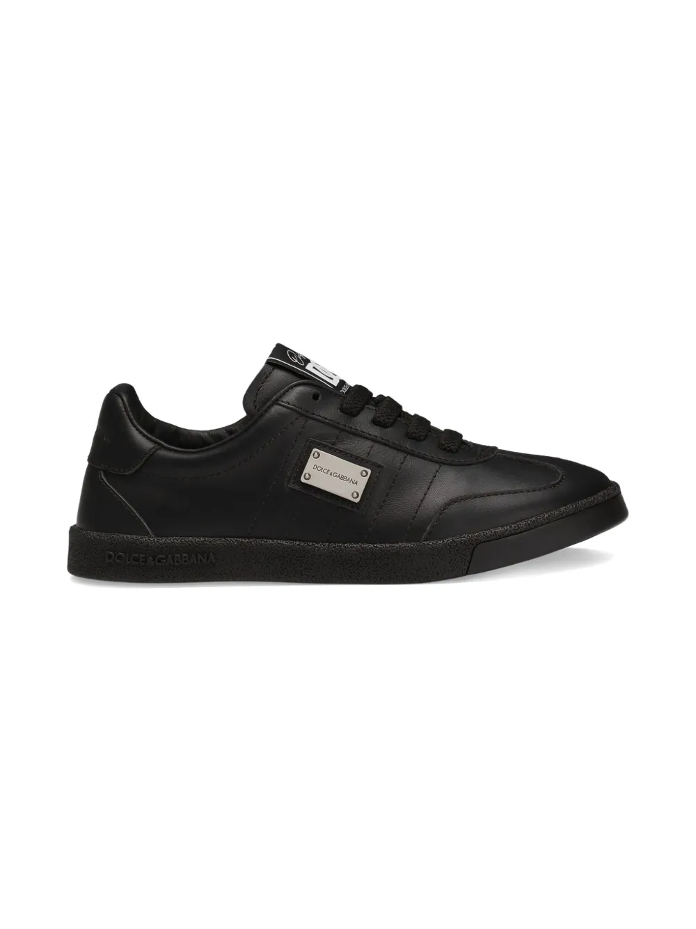 Dolce & Gabbana Kids' Saint Tropez Sneakers In Black