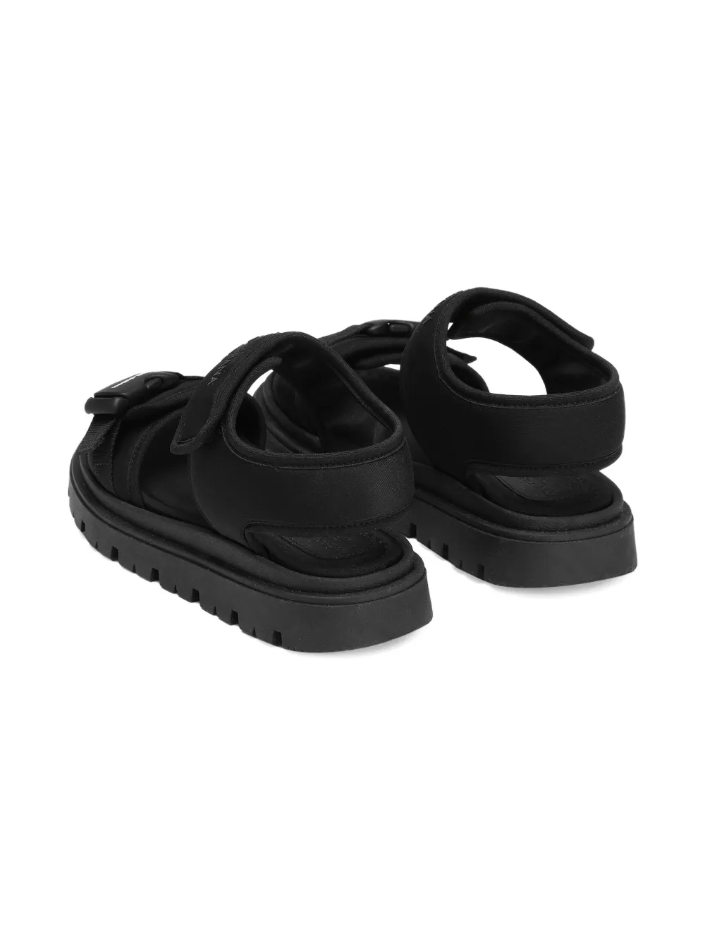 Dolce 
Gabbana Kids logo-print sandals Black