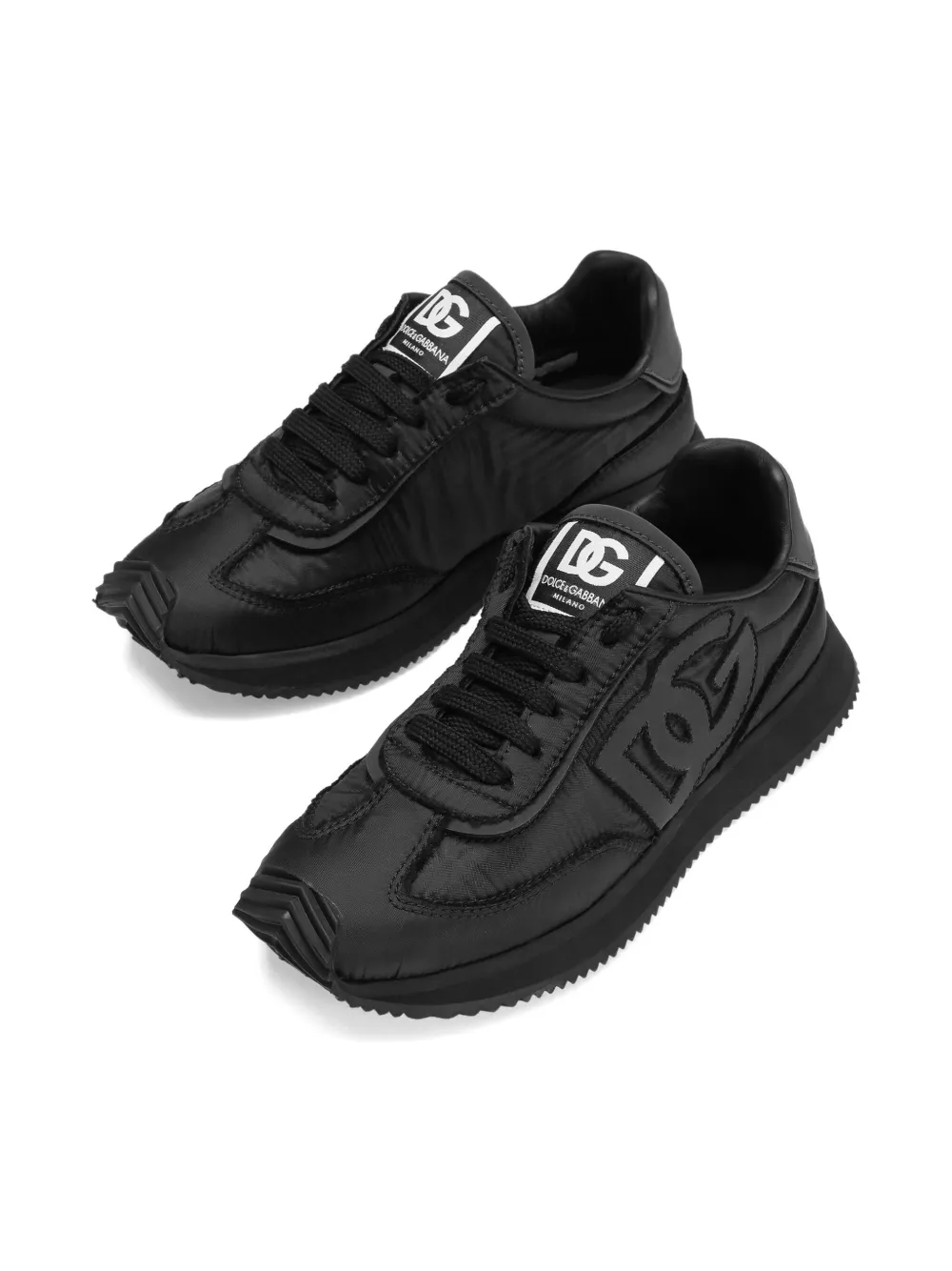 Dolce & Gabbana Kids logo-patch sneakers Black
