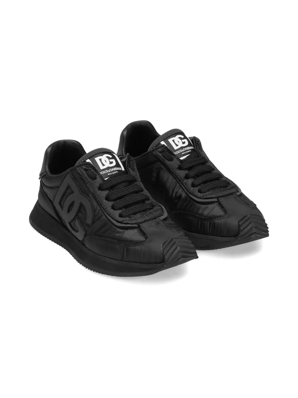 Dolce & Gabbana Kids Sneakers met logopatch Zwart