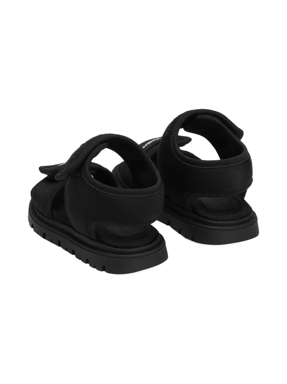 Dolce & Gabbana Kids Sandalen met logoprint Zwart
