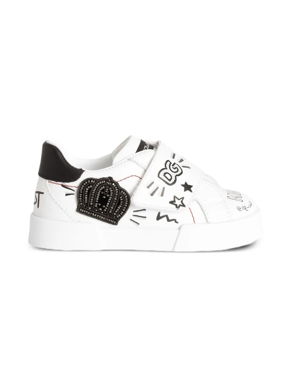 Dolce 
Gabbana Kids graphic-print sneakers White