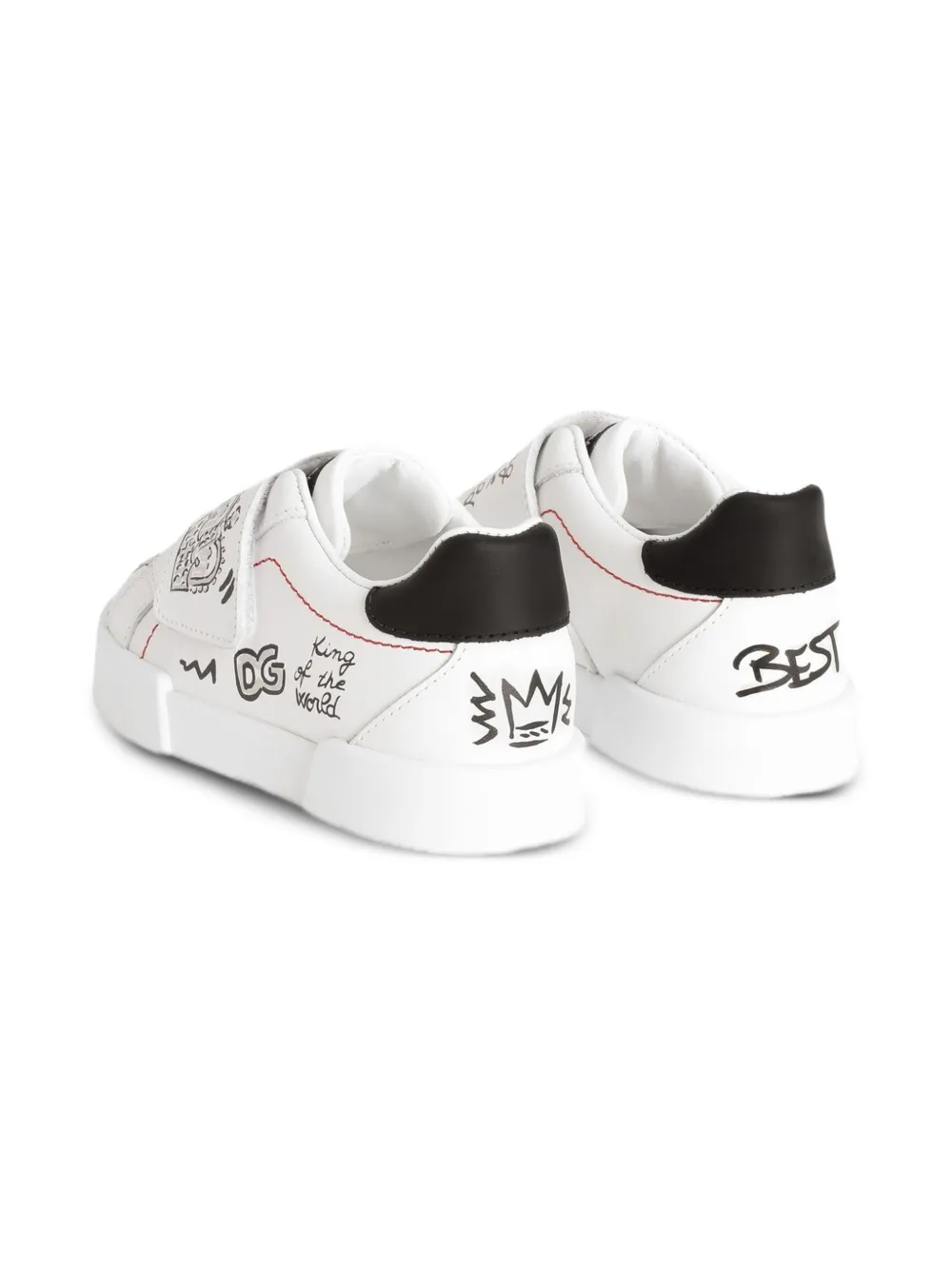 Dolce 
Gabbana Kids graphic-print sneakers White