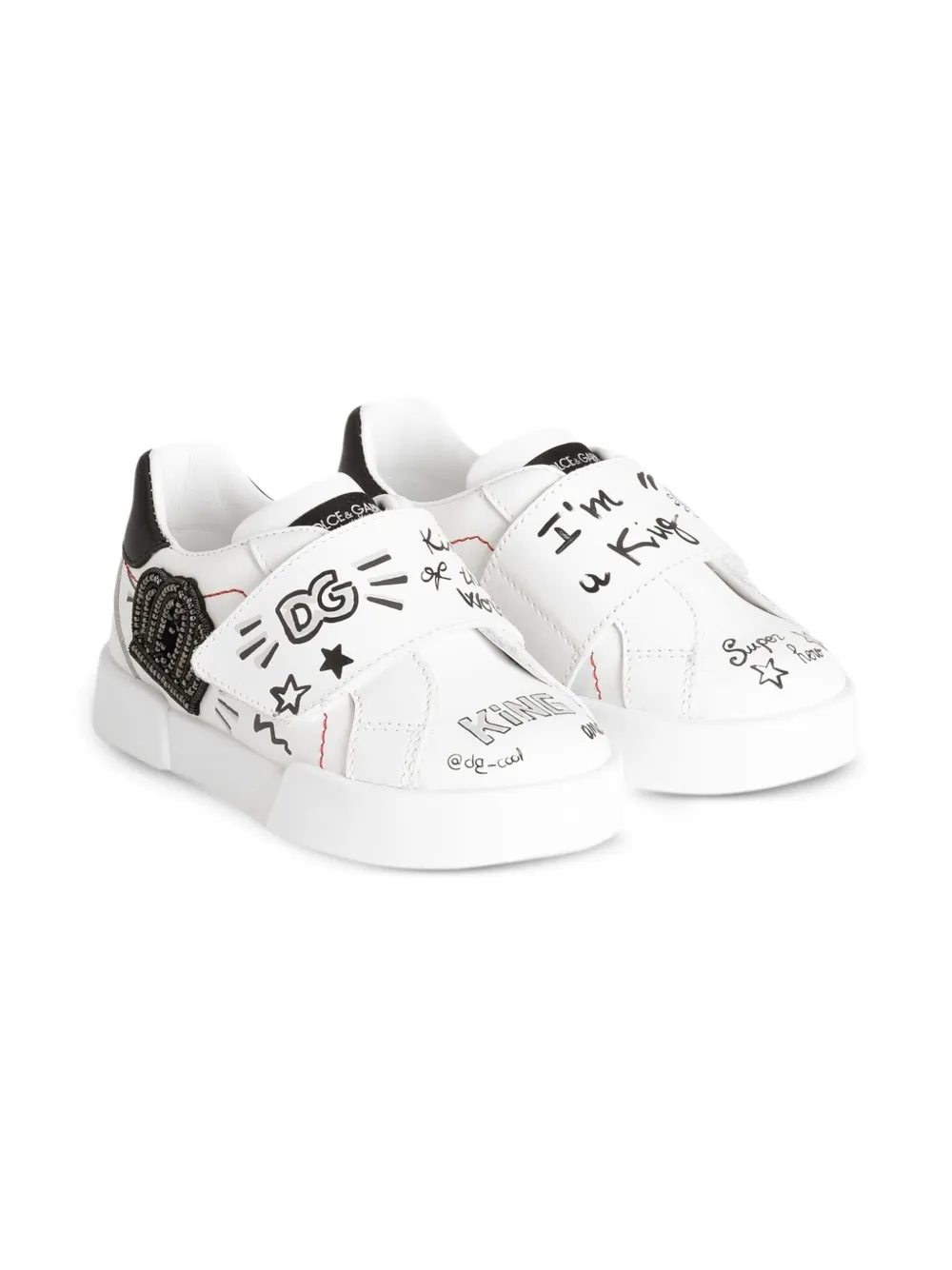 Dolce & Gabbana Kids graphic-print sneakers Wit