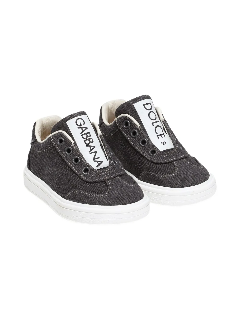 Dolce & Gabbana Kids logo-print sneakers Grey