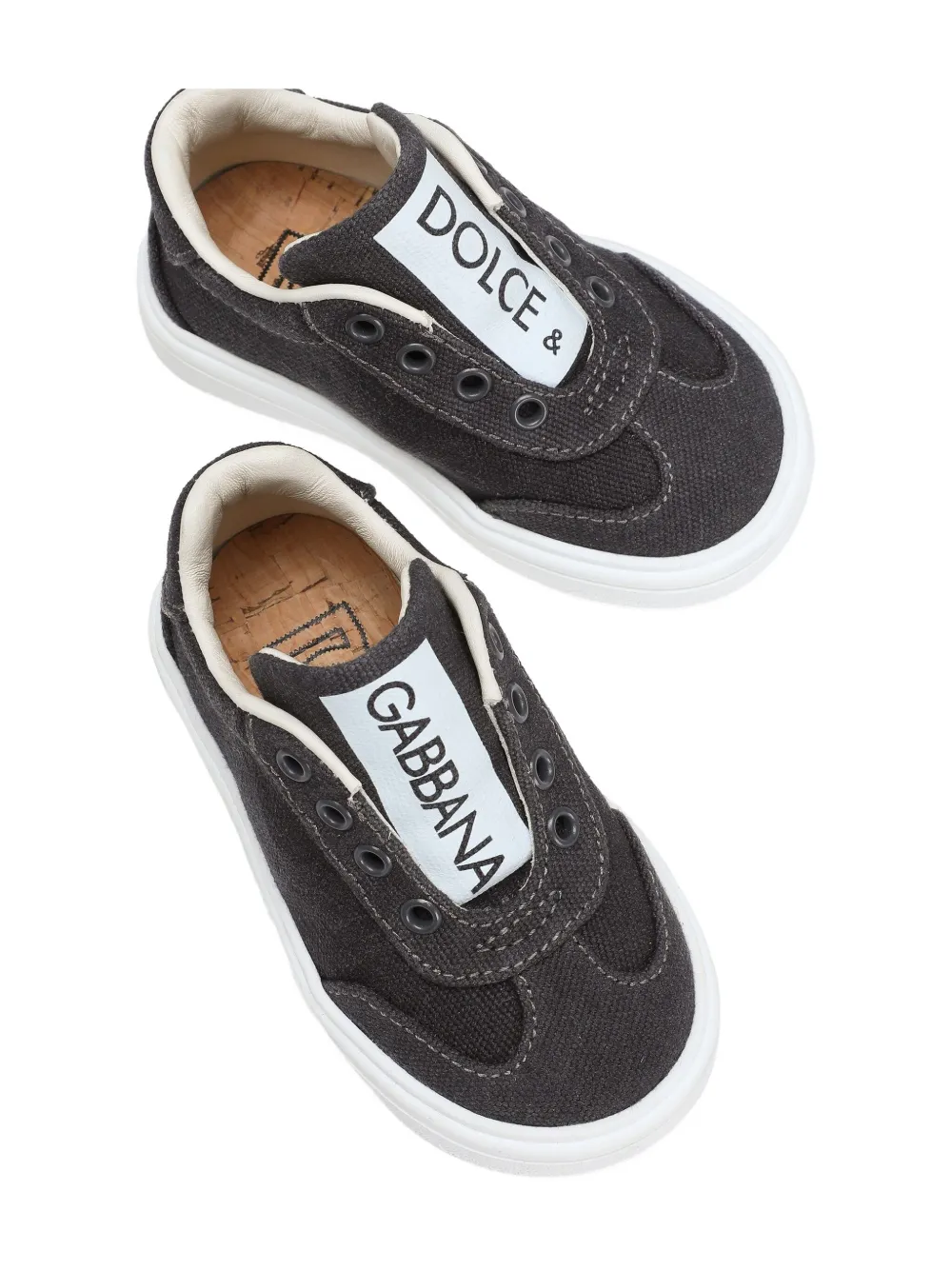 Dolce & Gabbana Kids logo-print sneakers Grey