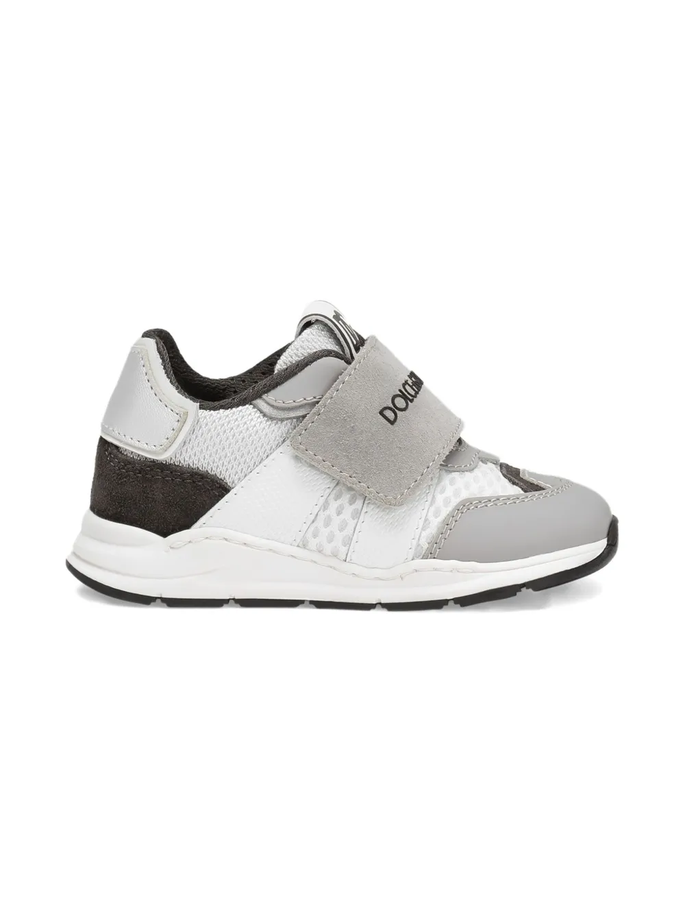 Dolce & Gabbana Kids' Mesh Panelled Sneakers In White
