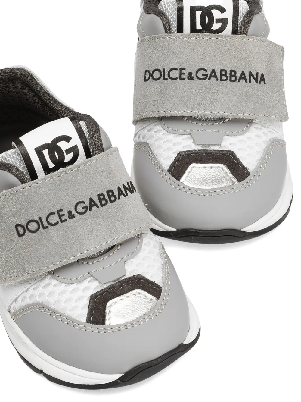 Dolce & Gabbana Kids mesh panelled sneakers Grey