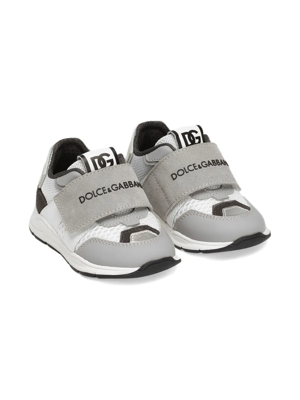 Dolce & Gabbana Kids mesh panelled sneakers Grey