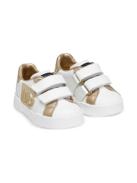 Dolce & Gabbana Kids crystal-embellished logo sneakers