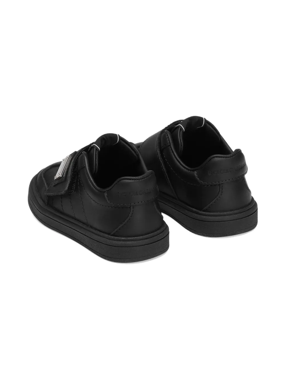Dolce & Gabbana Kids panelled leather sneakers Black