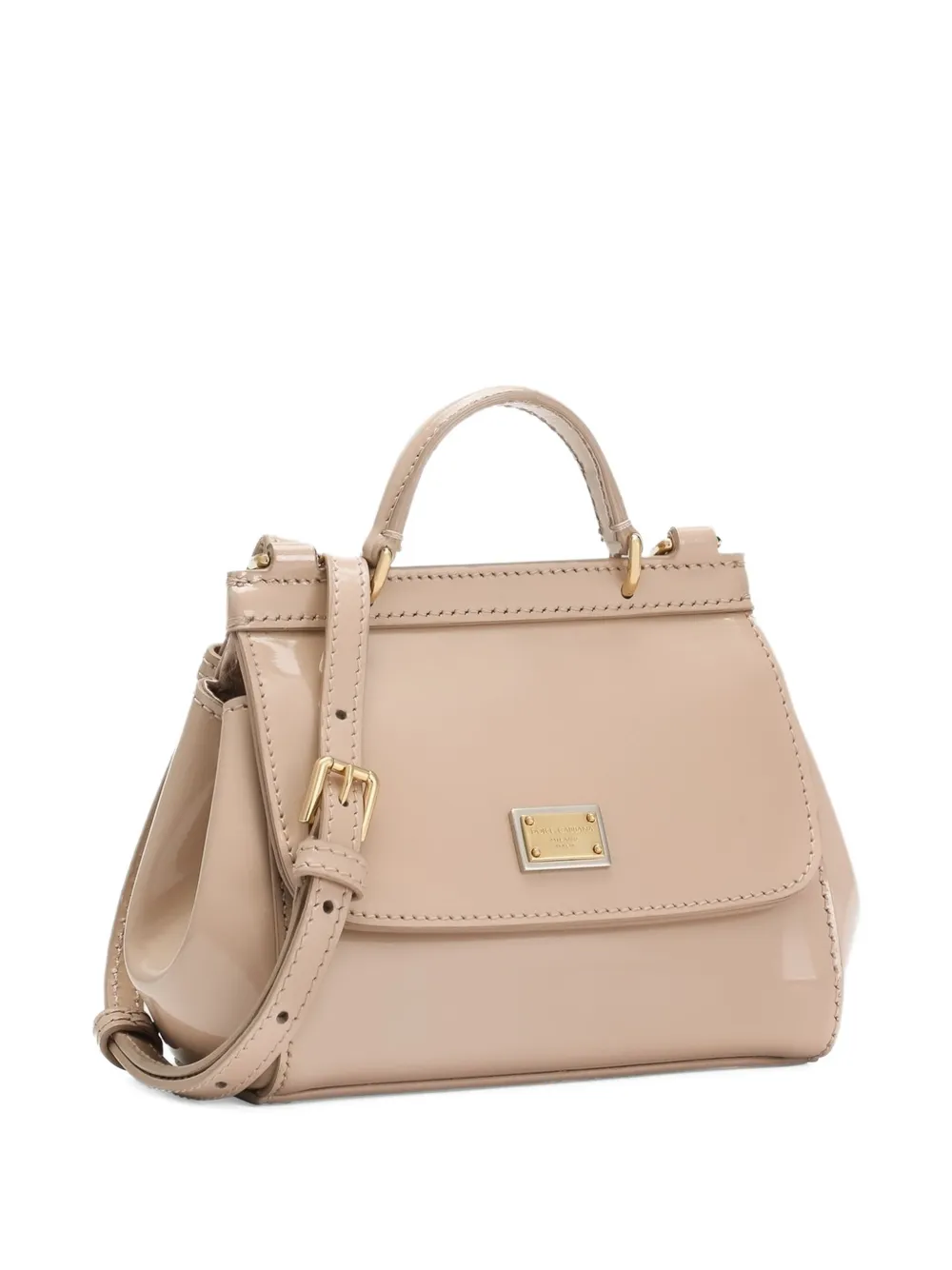 Dolce & Gabbana Kids Sicily leren mini-shopper Roze