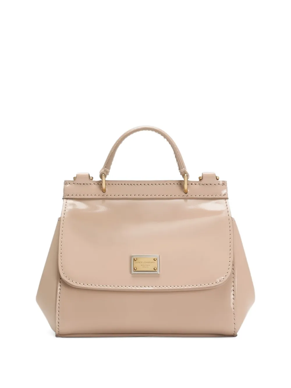 Dolce & Gabbana Kids Sicily leren mini-shopper Roze