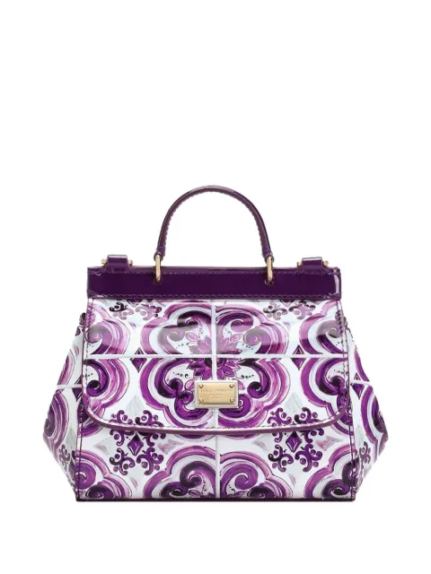 Dolce & Gabbana Kids Maiolica-print shoulder bag