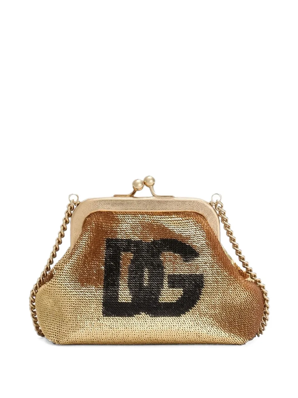 Dolce & Gabbana Kids Portafoglio con paillettes - Giallo