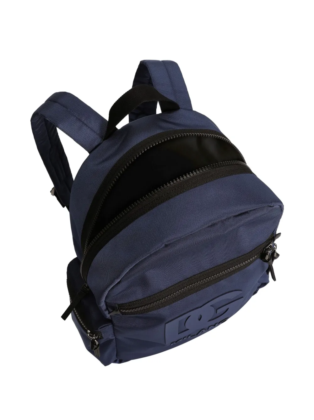 Dolce & Gabbana Kids Rugzak met logo-reliëf Blauw