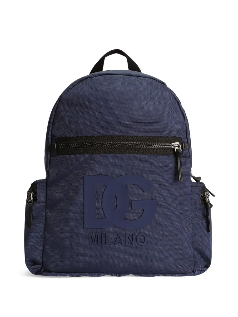 Dolce & Gabbana Kids logo-embossed backpack | Blue | Image 1