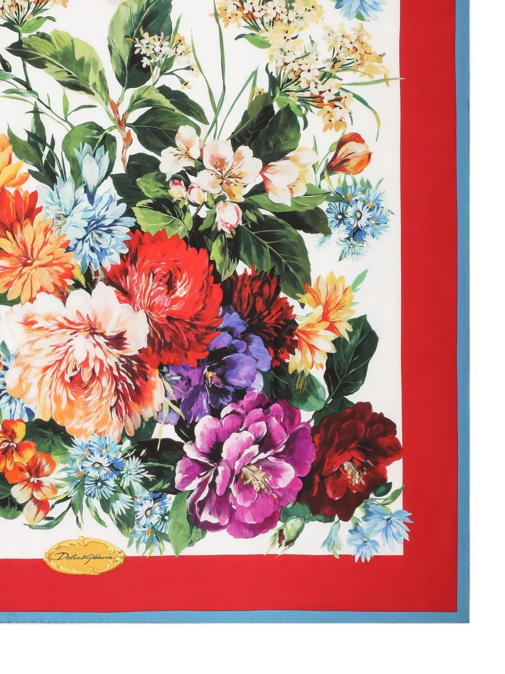 Dolce & Gabbana Sjaal met bloemenprint - Wit