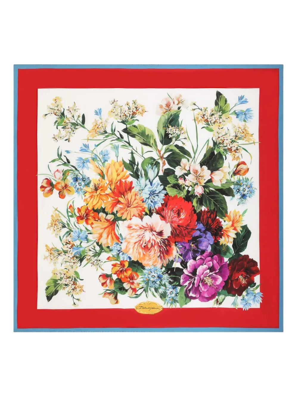 Dolce & Gabbana Sjaal met bloemenprint Wit