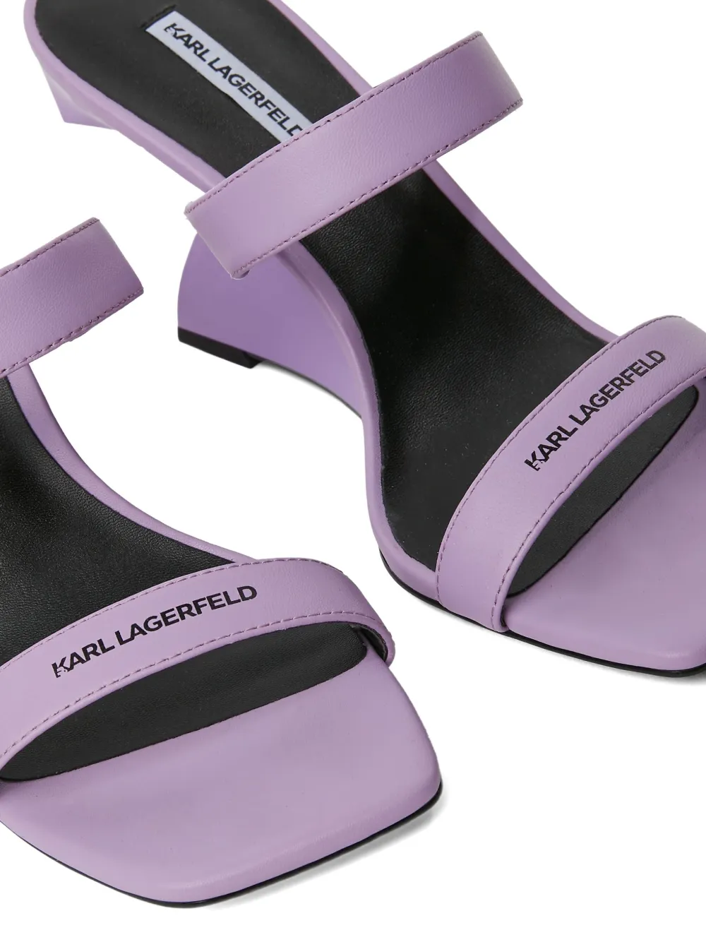 Karl Lagerfeld Jeans Waverly sandalen met dubbele bandjes Paars
