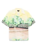 Lacoste graphic-print shirt - Yellow